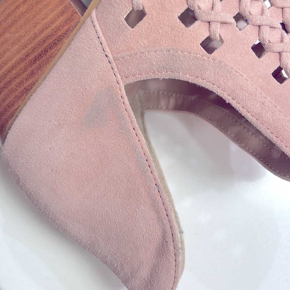 NEW！BP Perry Perforated D'Orsay Bootie Powered pink Suede Womens size - Picture 7 of 10